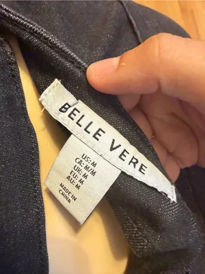 Belle Vere Black Button-Front Denim Vest and maxi Skirt Set thumbnail 5