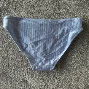 AERIE NWT Sky Blue Ribbed Bikini Bottoms thumbnail 4