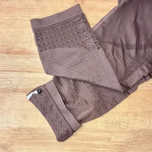 Gymshark Energy+ Seamless Cropped Leggings Size Small Adjustable- Brown thumbnail 6