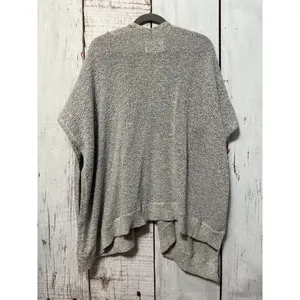 Aritzia TNA Ionic Cape Gray Oversized Knit Open Cardigan Size Medium thumbnail 2