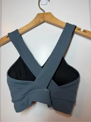 Lululemon Lab Nulu Cross Back Yoga Bra in Sea Steel thumbnail 4