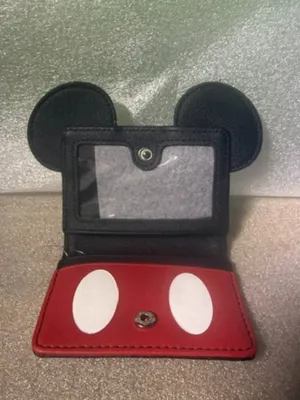 Disney Mickey Mouse Ears Card Wallet ID Holder Snap Closure NWT thumbnail 3
