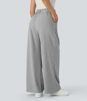 Halara Flex High-Waisted Side Pocket Wide-Leg Work Pants thumbnail 3