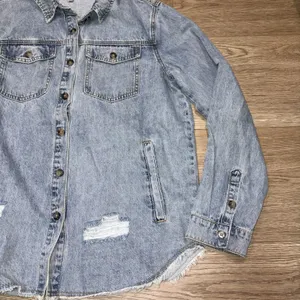 Wishlist Women's Boutique Denim Long Sleeve Button Up Size Medium thumbnail 15
