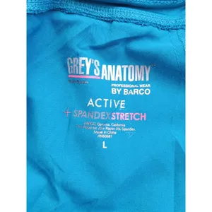 Greys Anatomy by Barco Women Active Spandex Stretch Scrub Pants Size L Teal Blue thumbnail 9