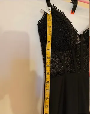 B Darlin Black Lace Bodice Slip Dress size: 3/4 thumbnail 8