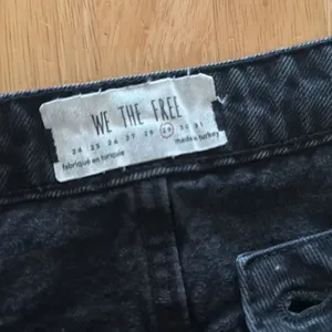We The Free Black Denim Distressed Mini Skirt Euc thumbnail 2
