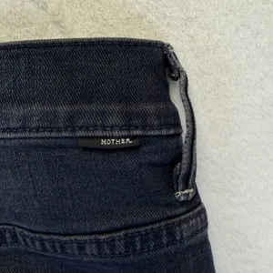 MOTHER Stunner Zip‎ Ankle Step Fray Jeans All I Want Faded Black Skinny Size 26 thumbnail 13