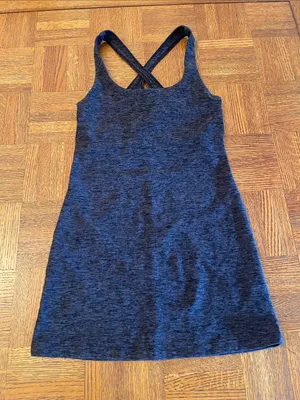 Beyond Yoga HEATHERED gray black tank XS thumbnail 1