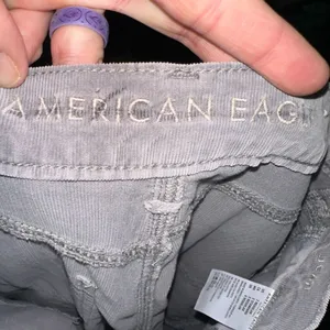American Eagle gray corduroy 2 Mom jeans normcore pants thumbnail 2