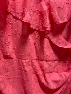 Lane Bryant Midi Faux Wrap Dress Coral Size 18 Summer Wedding Special Occasion thumbnail 7