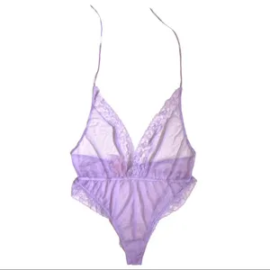 Savage x Fenty Lingerie Teddy Lavender Mesh Bodysuit 3Xl NWT thumbnail 5