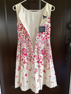 NWT Talbots RSVP Collection Rose Garden Fit & Flare Dress 2 Petite Retail $169 thumbnail 10