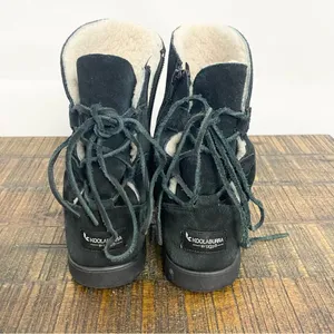 Koolaburra by Ugg Shazi Black Suede Tie Back Boots Sz 9 thumbnail 2