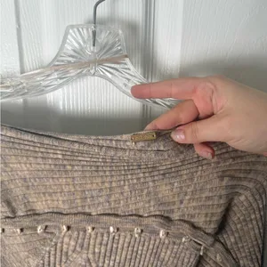 Cult Gaia Rosalia Knit Midi Dress in Canyon Tan M thumbnail 8