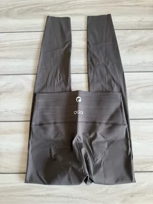 OQQ Seamless High Waist Butt Liftings Yoga Leggings Brown Medium NWT IN PKG thumbnail 5