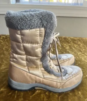 Lands` End Women`S Boots 8b Gray Golden thumbnail 1