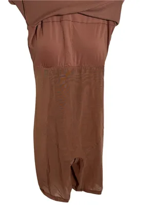 Popilush Built In Shapewear Modal Maxi Dress Light Brown L NWT Body Shaper thumbnail 5