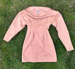 ASOS One Shoulder Light Pink Mini Dress thumbnail 4