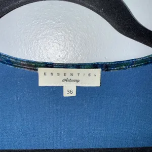 Essentiel Antwerp Velvet Dress Womens‎ 36 Blue Excellent Silk Blend Floral Mini thumbnail 2