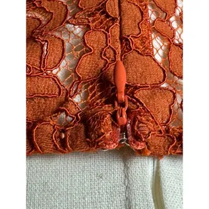 Endless Rose Bodysuit Women Small Orange Lace Cutout‎ Back Long Bel Sleeve NWT thumbnail 10