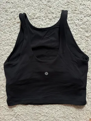 lululemon athletica Black Crop Tank Top thumbnail 2