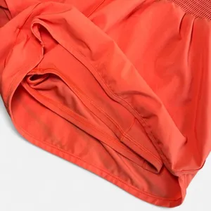 OFFLINE by Aerie Women M Athletic Shorts Polyester Stretch Orange thumbnail 7