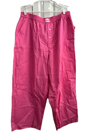 Poppi Pajama Pants Lounge‎ Merch Pink XL NWT Elastic Waist Button Fly thumbnail 1