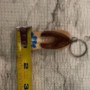 Hawaiian Aloha Flip Flop Key Chain Charm‎ Brown thumbnail 12