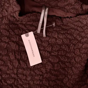 NWT!! ANTHROPOLOGIE Maya Ruched Cowl Neck Textured Midi Dress Chocolate Large thumbnail 10