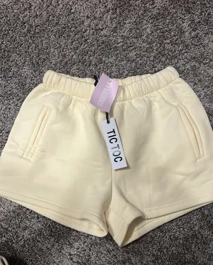 Tic Toc Cream Sweat Shorts thumbnail 1