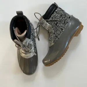 Sam Edelman Gray Bling Snow Rain Boots 8 thumbnail 1