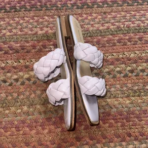 Lavender Light Purple Quilted Braided Sandals thumbnail 3