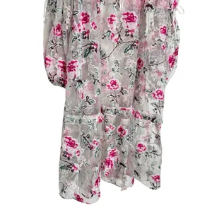For Love & Lemons Sheer‎ Floral Overlay Dress NEW thumbnail 3