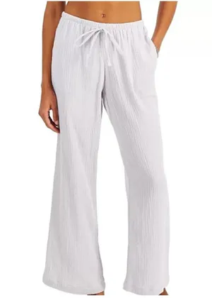 J. Valdi Lavender Cotton Swim Cover-Up Pants Sz XL NWT thumbnail 1