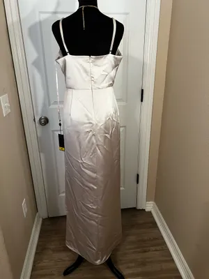 Gianni bini formal satin evening dress thumbnail 5