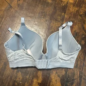 Victoria’s Secret gray Pushup 34DD bling bra thumbnail 2