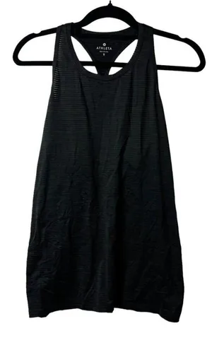 Athleta black‎ racer back tank top women’s size small thumbnail 1