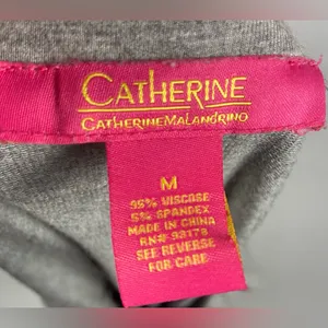 Catherine Malandrino Off the shoulder Belle sleeves Medium Gray Top blouse thumbnail 9