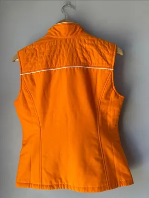 Cutter & Buck Orange Quilted Vest Jacket thumbnail 2