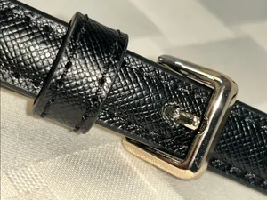 Kate Spade Black Leather Strap with Silver Hardware thumbnail 1
