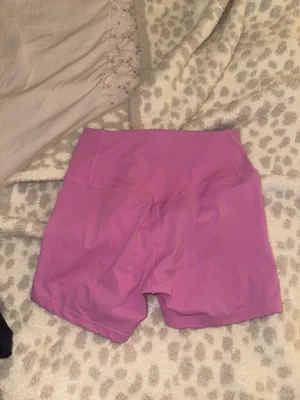 XS pink alo shorts thumbnail 2