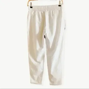 J. Crew Tie-waist Roll Cuffs White Womens Pants SZ 0 thumbnail 7
