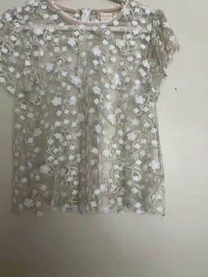 Altar’d State floral appliqué sheer top thumbnail 3
