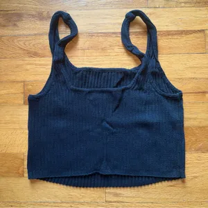 FP BEACH by Free‎ People Ribbed Daphne Top Black Medium thumbnail 3