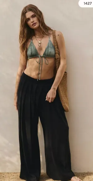 NWT Free People free est sloane wide leg pant thumbnail 1