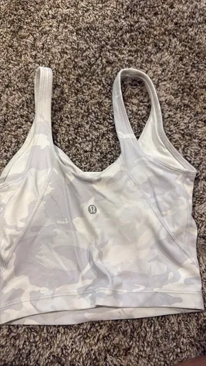 White Camo Lululemon Tank Align 0 thumbnail 2
