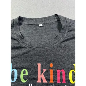 Graphic Print Women's Small "Be Kind" "It's‎ Not That Hard" Short Sleeve T-Shirt thumbnail 4