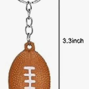 *30off3*SF 49ers Football Keychain includes Heart Shape Silver Medal Spring Snap thumbnail 3