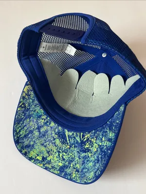 lululemon athletica Seawheeze 1/2 Marathon Race Royal Blue Mesh Trucker Hat thumbnail 3